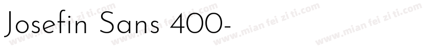 Josefin Sans 400字体转换